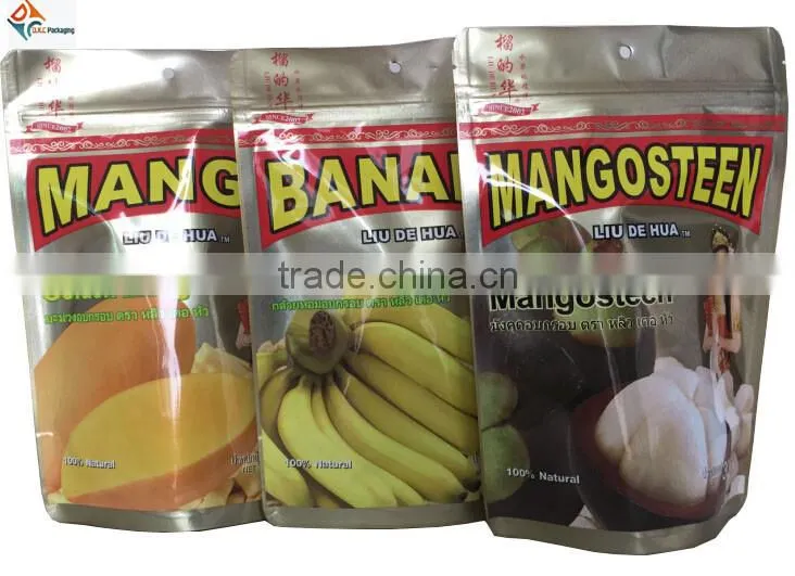Customized Printed Standing Up Pouch Bags For Dried Mango Packing