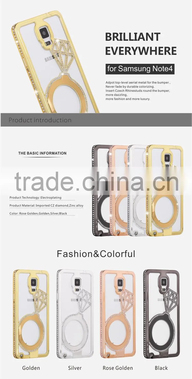 Metal Bumper Diamond Phone Case For iPhone/Samsung
