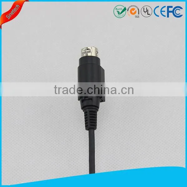 DC car cigarette lighter to Mini Din cable 4Pin for car refrigerator