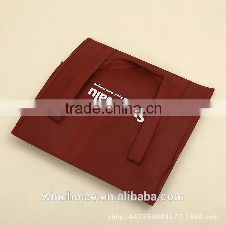non-woven fabric non-woven insulated cooler lunch bag ,ice bag for frozen food ,zipper closure