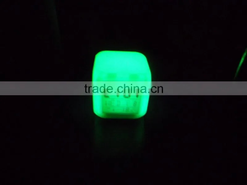 Mini RGB Color changing multifuntion clock- digital alarm clock LED night light with Celander