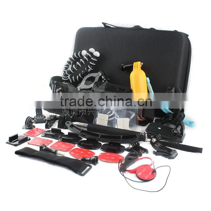 Family Kit 36 in 1 accessories for Gopro Go Pro accessories set Outdoor equipment for surfing selfie car mount tripod
