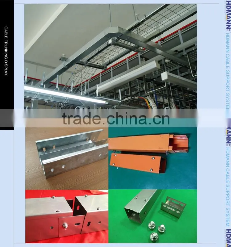 Powder coated galvanized steel trunking