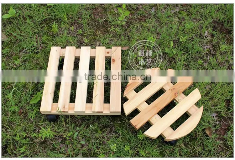 High quality manufactor China wood flower pot trays