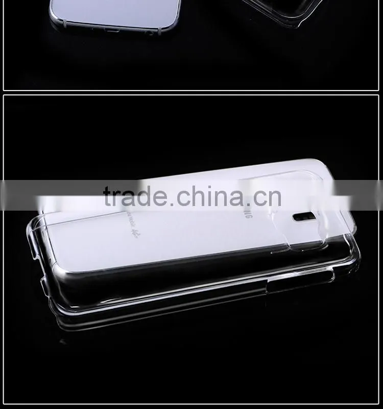 Wear resistant epoxy glue case for Samsung s6 Transparent cover