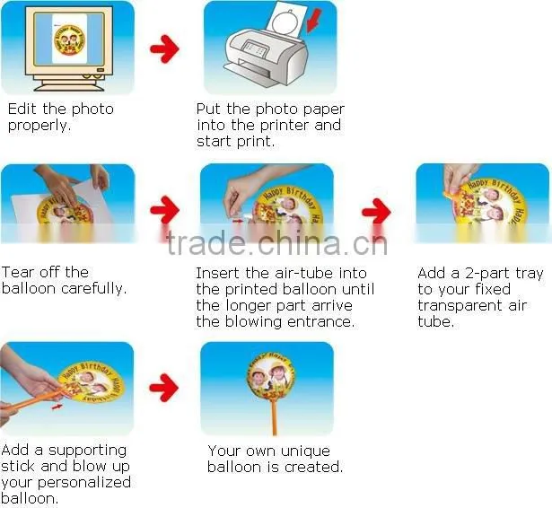 DIY Photo Balloon/Magic Photo Balloon/Sublimation Photo Balloon 18cm