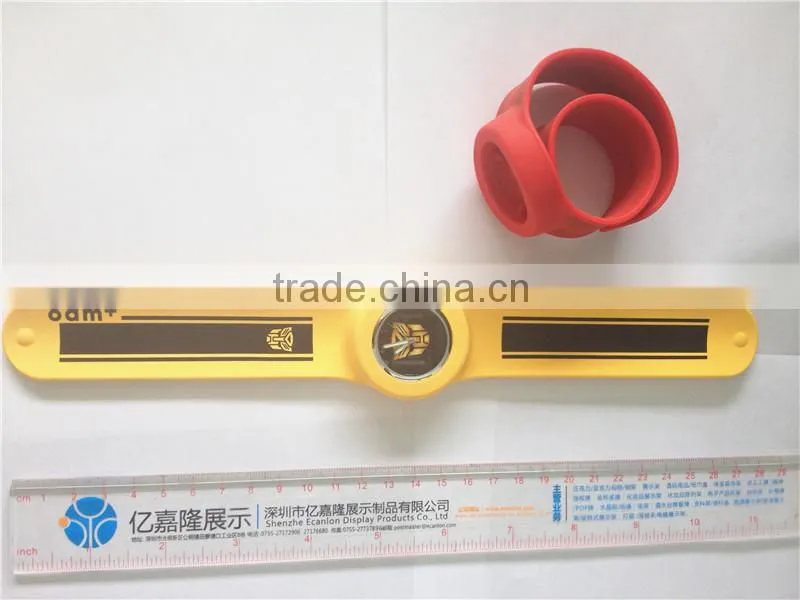 ladies slap watches with full printing flower ladies clap watches