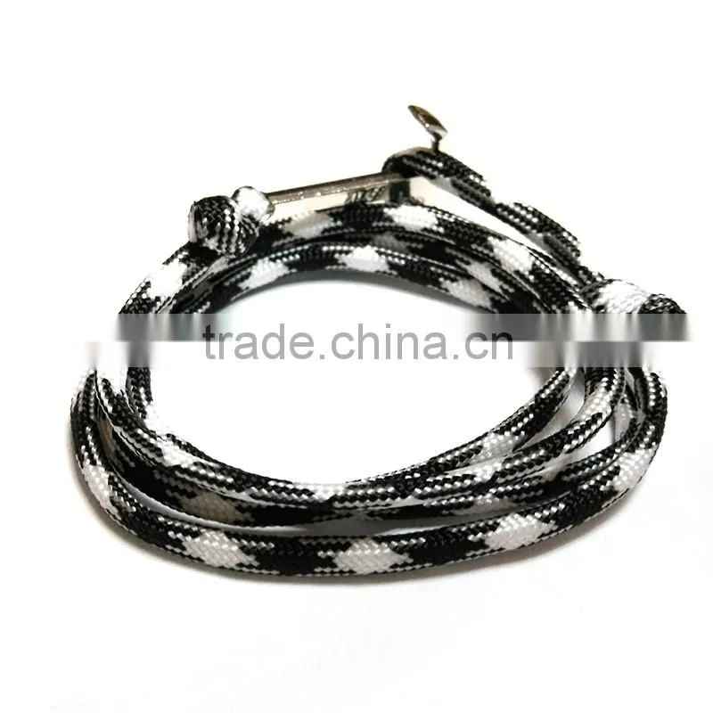 drop in anchor bolt fashion alloy snake bracelet antique silver anchor bracelet leather bracelet for men