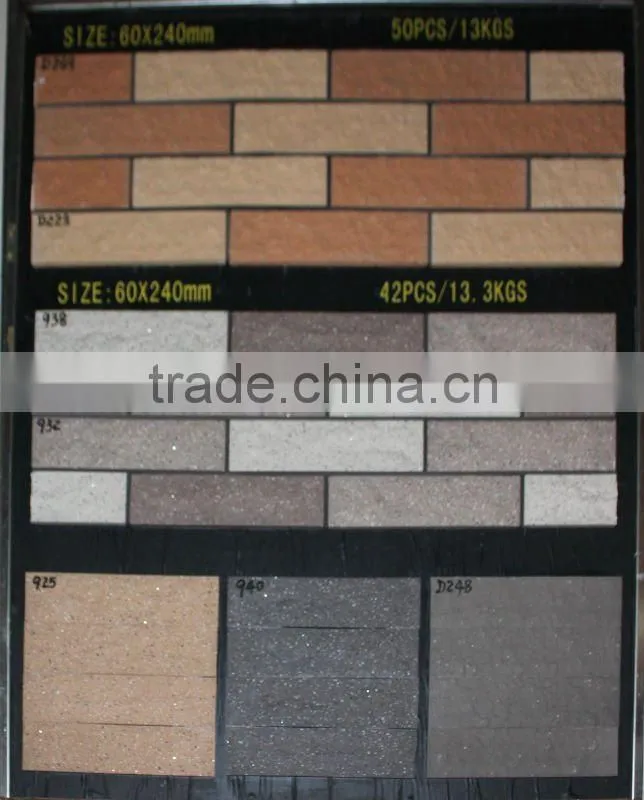 Outdoor Wall Tile as roofing material(60x240mm)