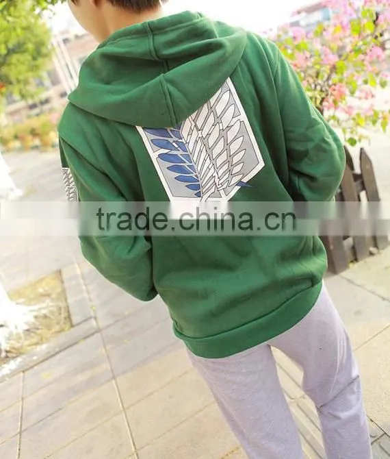 Attack on Titan thin section of men and women Corps survey printing hoodie