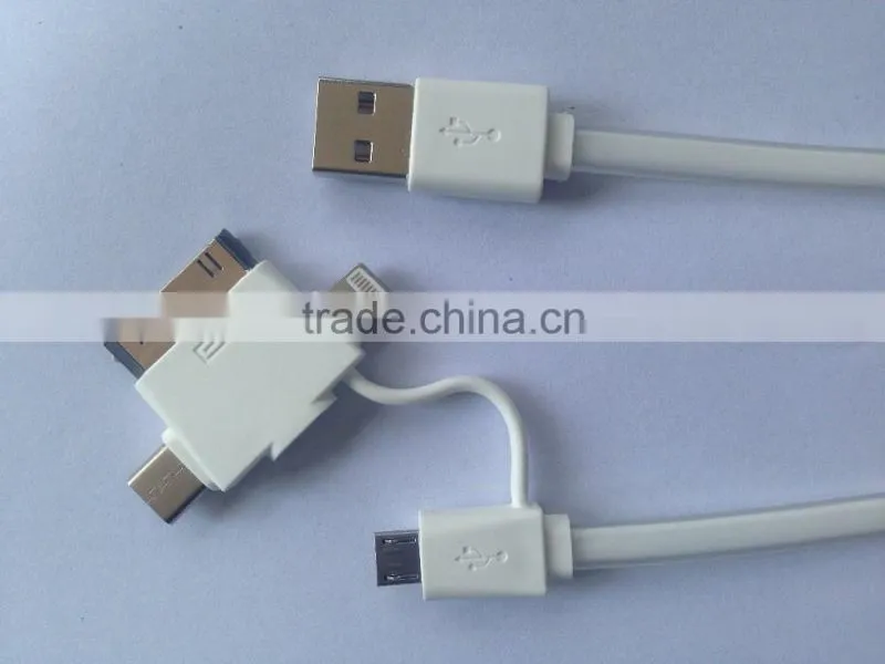 4-IN-1 CABLE WITH MICRO, 8PIN, 30PIN AND TYPE C ADAPTOR