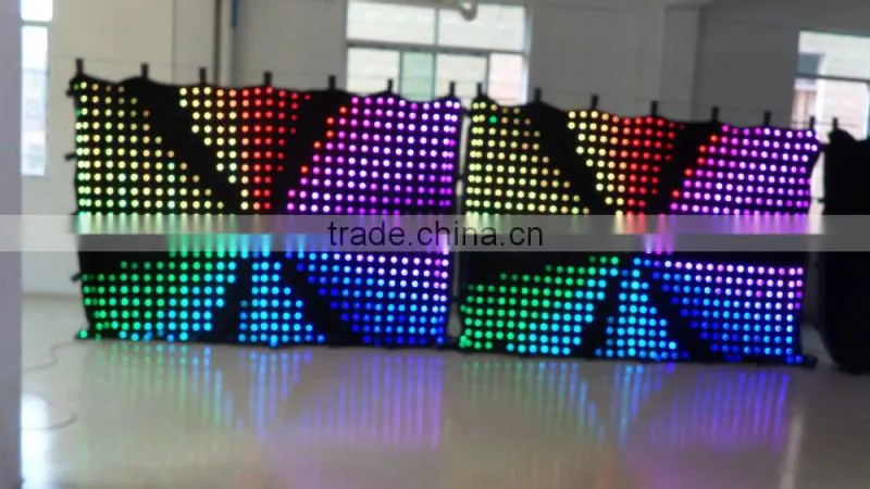 High Quality fireproof curtain / Flexible soft led decoration curtain