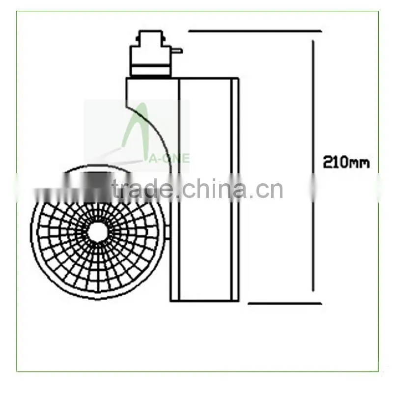 Indoor lighting led track light&high power led track light&new product 40W led track light wholesale from China