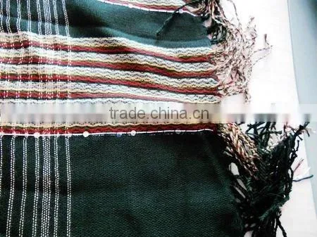 fashion acrylic knitted jacquard scarf