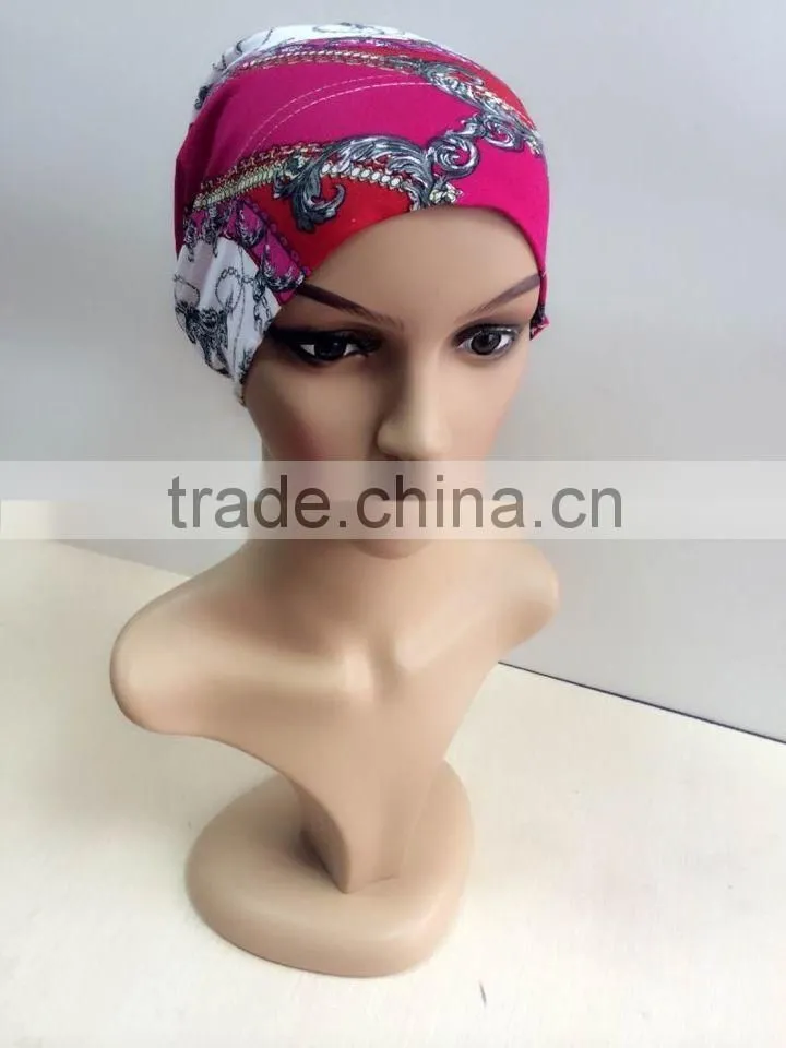 C073 new style print tube underscarf,muslim hats