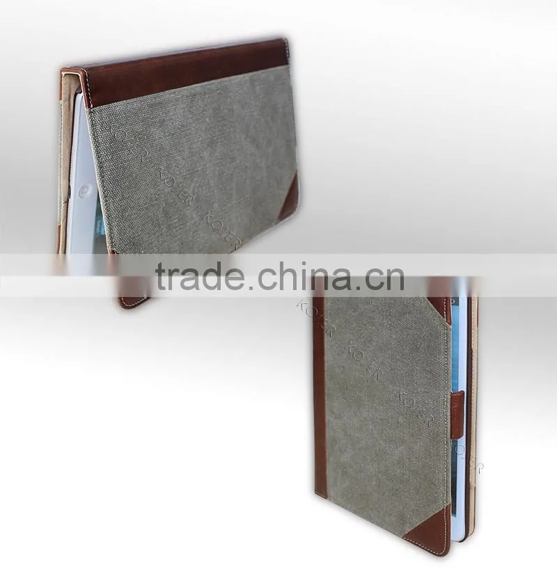 professional wholesales leather case for ipad mini case with stand