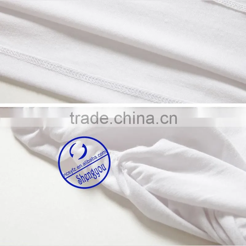 Custom 100% cotton jersey printed short sleeve white maternity t shirt