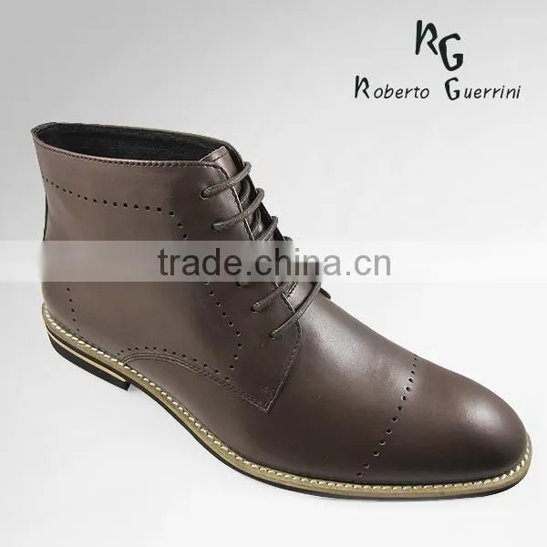 2014 custom lace up leather boot