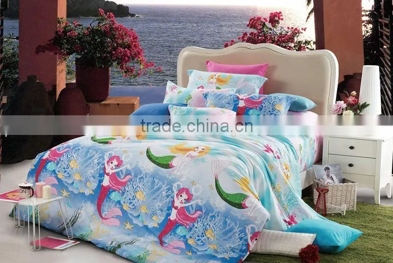 100% cotton128*68 pigment printed kids bedding set