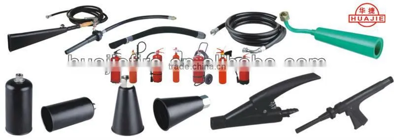 35-100kg wheeled trolley fire extinguisher hose&horn(new type)