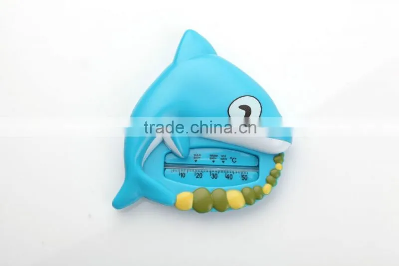 2015high quality plastics ABS resin Animal shape hot water temperature thermometer
