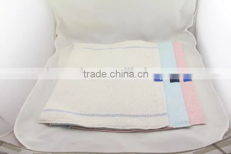 Super water and oil absorbent white color 100%cotton rags for floor