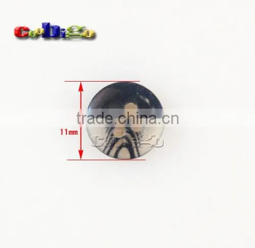 11mm(18L)Dia. Fashion Resin Grain Buttons With 4 Holes Sewing Craft DIY Accessories For Bag Shoe Garment #FLN006-11T