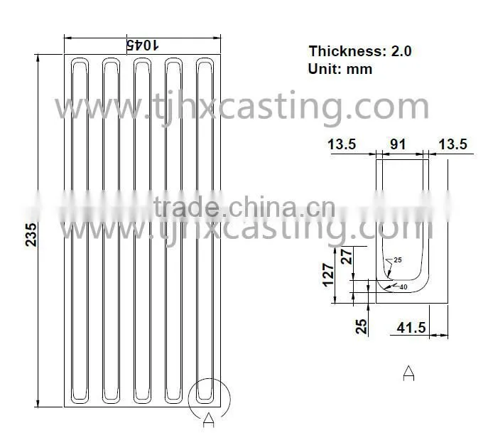 Container Panels SPA-H 2.0mm Cargo 5 Corrs Roof Panel