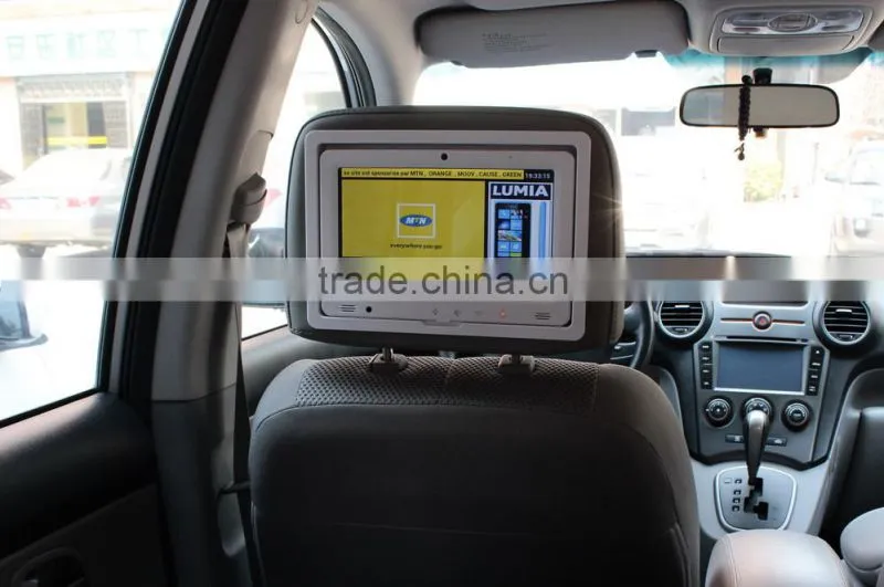 9 Inch Android Touch Screen Taxi Headrest Advertising Player for Car Entertainment System