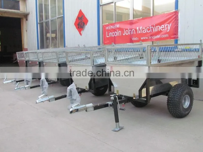 ATV tow-behind garden dumper box trailer