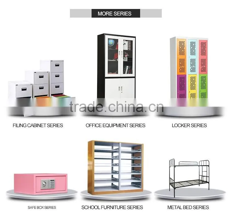 Mobile cabinet metal mobile filing cabinet pedestal with central lock