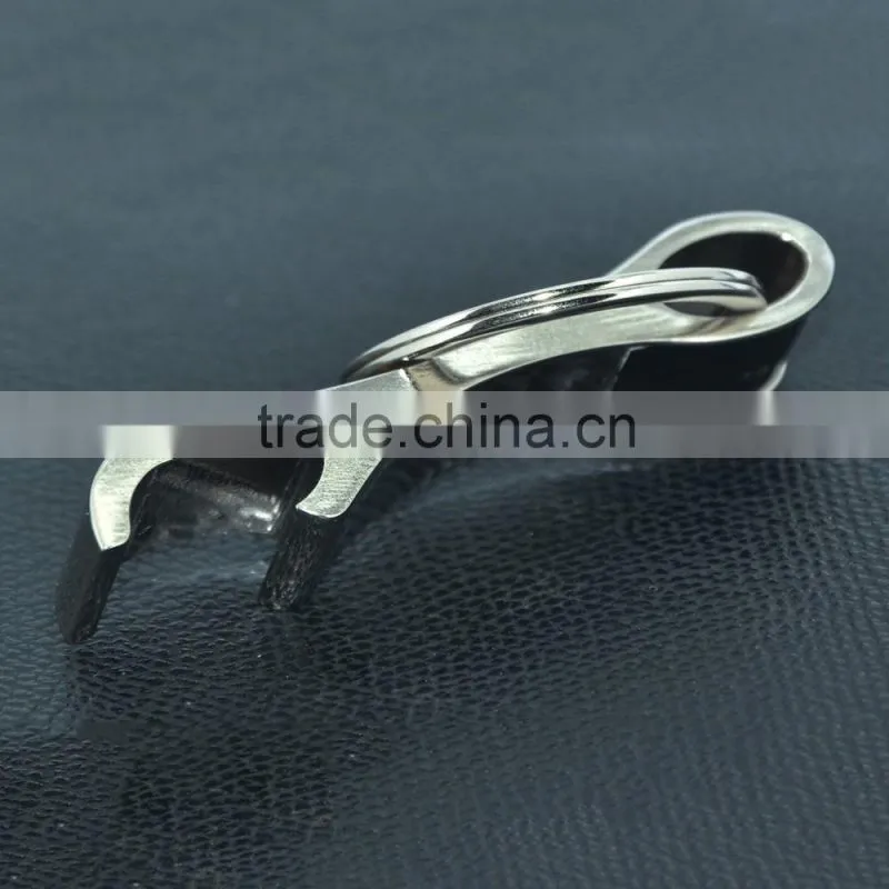 wholesale high quality metal bottle opener keychain with custom logo