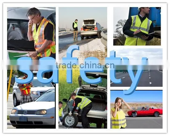 polyester high visible reflective vest safety products for cars