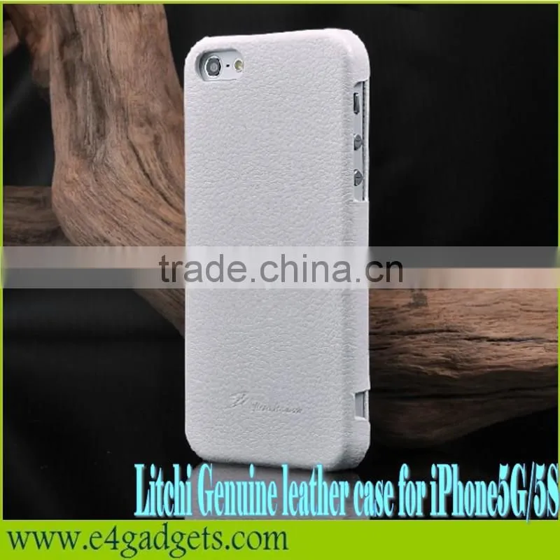 Excellent quality Horizontal Litchi Texture cowhide Flip Leather case for iphone 5 case,cases for iphone 5 case