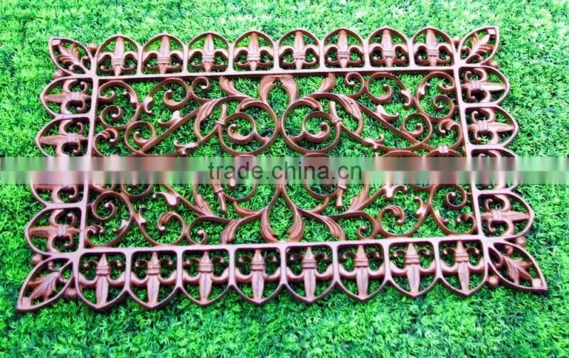 cast iron metal doormat rectangle