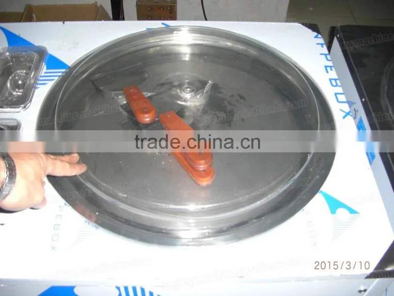 big ice pan double pan fried ice cream machine