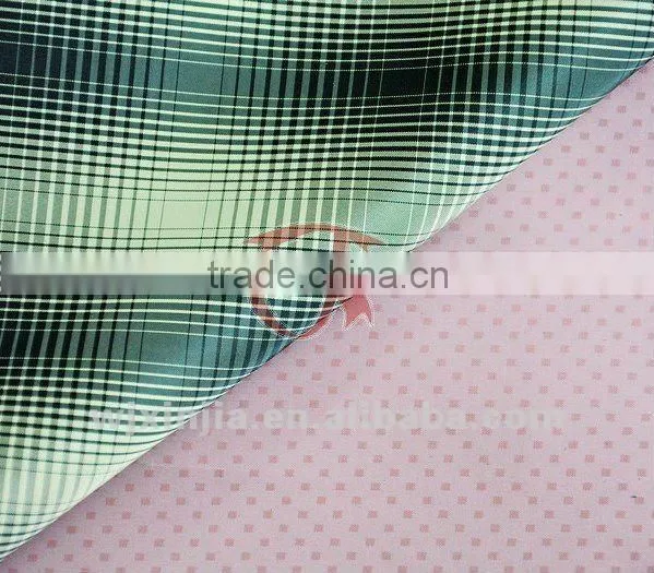 50D Cation Taffeta check and rip-stop poly taffeta