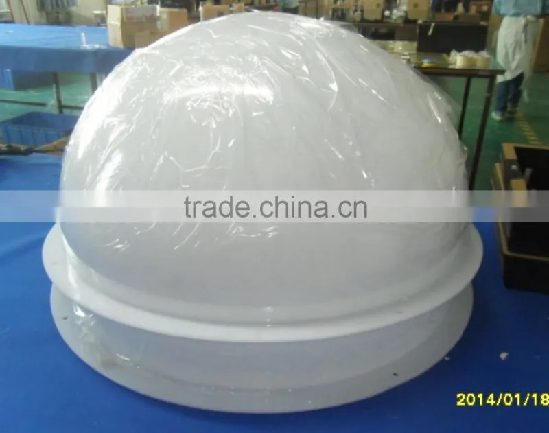 Acrylic plastic half dome, acrylic dome cover, white acrylic dome
