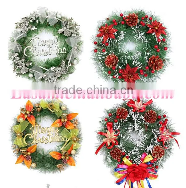 2015 Factory wholesale christmas letters decoration,plastic christmas wreath for indoor christmas decoration