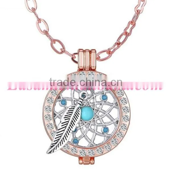 Bohemia creative DIY dreamcatcher locket necklace