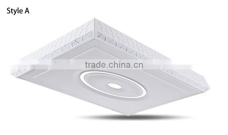 2016 New Arrival Acrylic Mask Square Ceiling Lamp 240V Iron Ceiling Lights