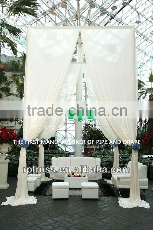 Telescopic pipe and drape for wedding decoration, wedding backdrop stand easy to assemble