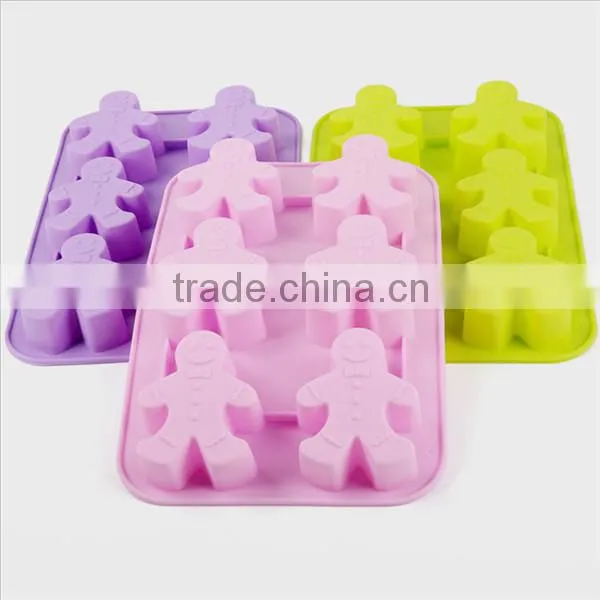 Christmas promotion gift silicone snowman cake mold