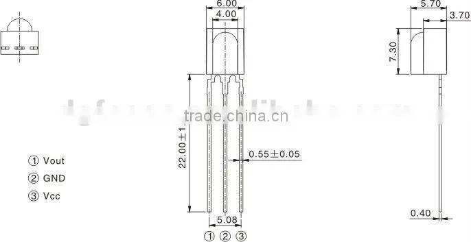 Ir receiver sensor DQIR-38312D1