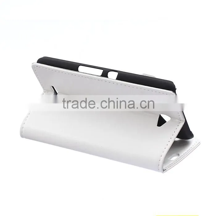 Wholesale Flip Cover Leather Case For Sony E4,For Sony E4 Book Cover Stand Case