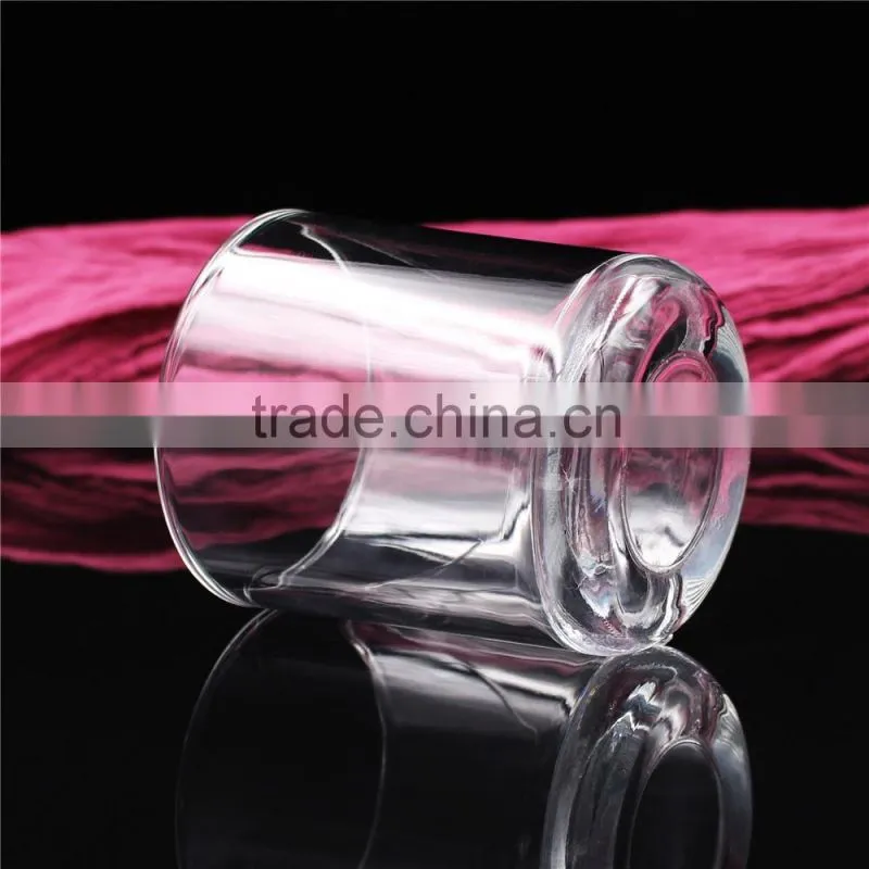 88*100mm wholesale hot sale clear round scented candle glass jar