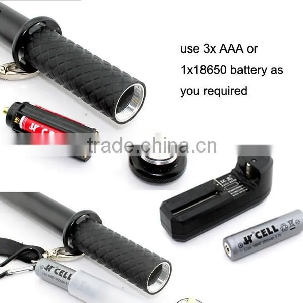 1182 Wolf's Fang Design Multi-function Self-defense Q5 army led flashlight