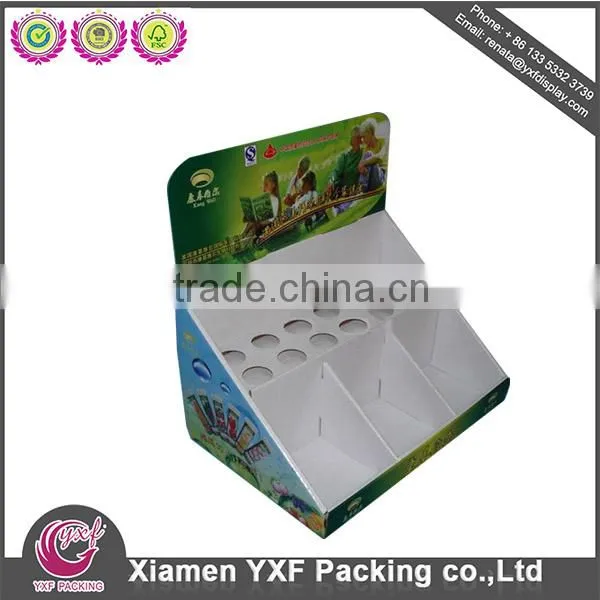Custom Advertising Cardboard Floor Display Stand Unit