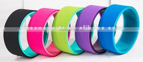 High Quality Fitness PC Yoga Wheel, TPE Yoga Wheel