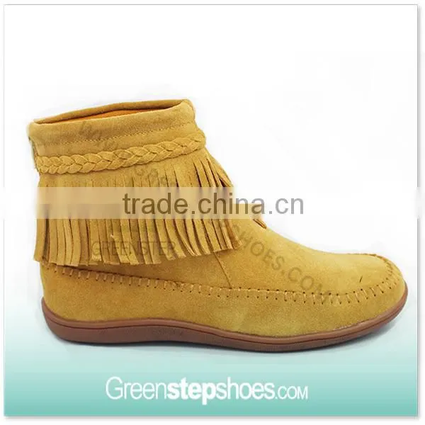 Warm Ankle Women Red Suede Boots